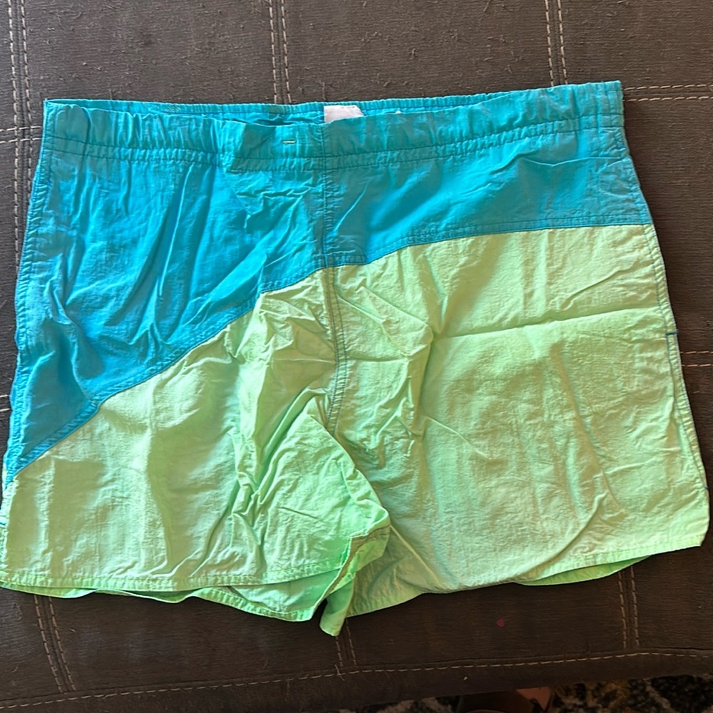 Vintage 80’s Newport Blue swimming trunks.  Size M